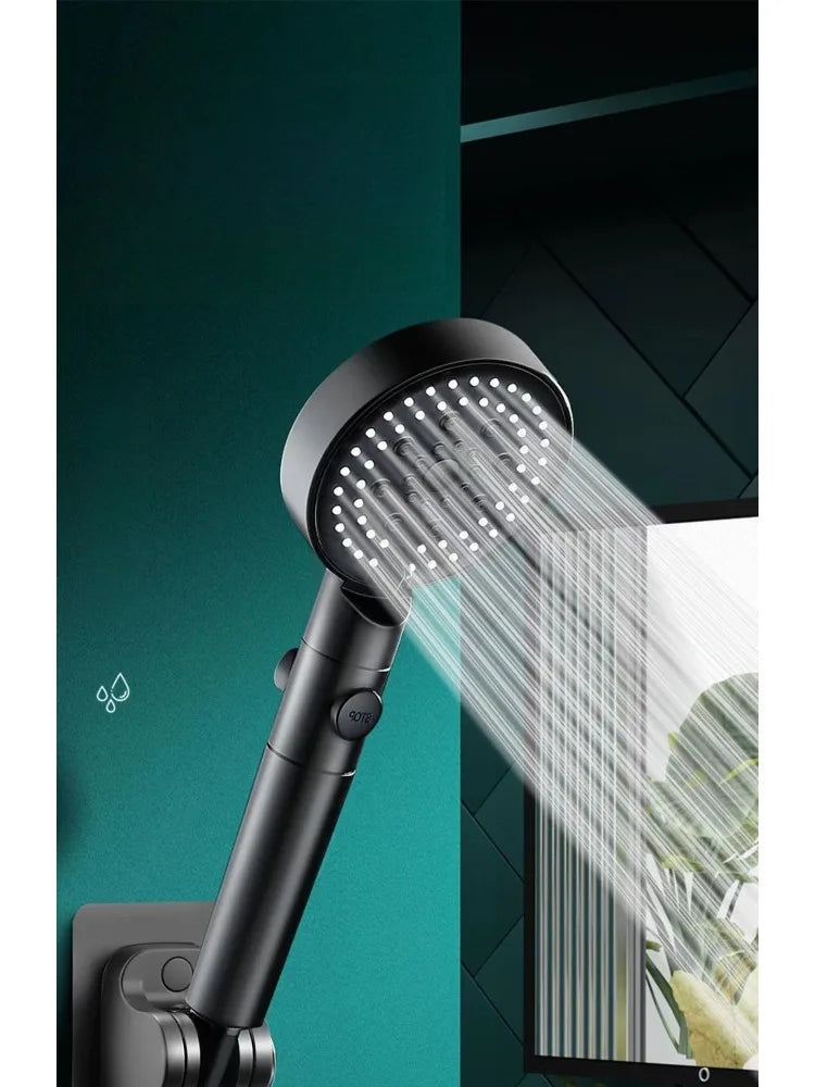 Afralia™ High Pressure 5 Modes Round Shower Head Set for Bathroom Accessories