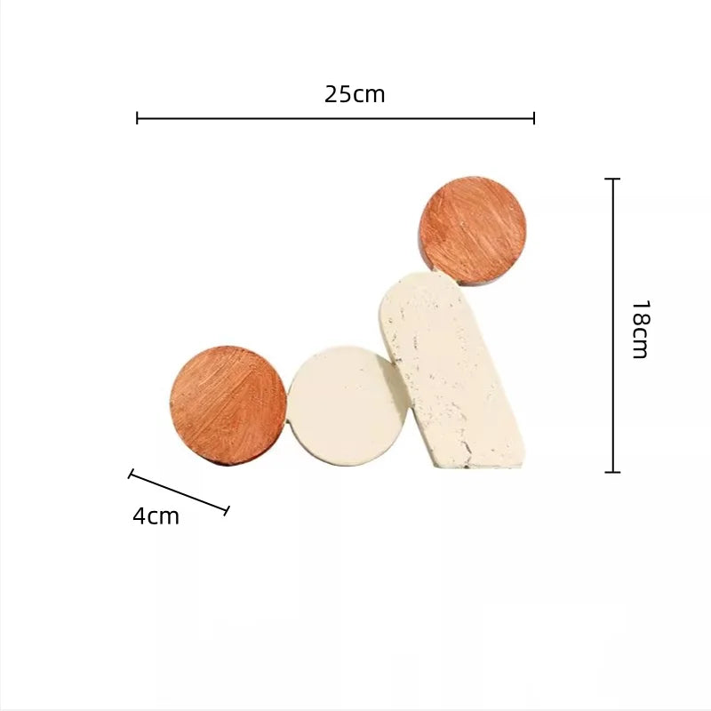 Afralia™ Geometric Circle Resin Handicrafts - Hollowed-out Stone Figurines