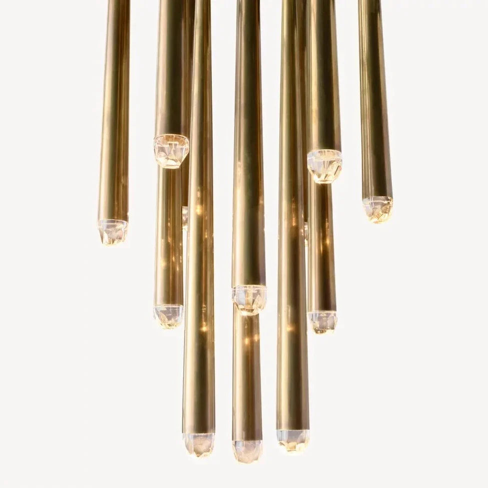 Afralia™ Crystal Water Drop Ceiling Chandelier for Classic Living Room Decor