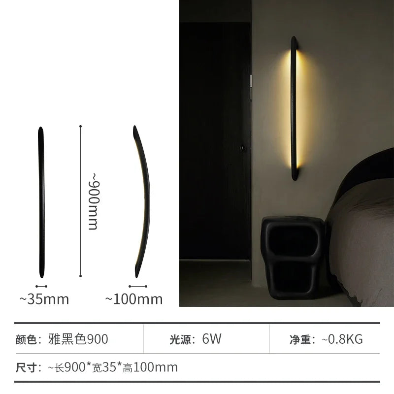 Afralia™ Minimalist Solid Wood Wall Lamp for Living Room Bedroom Lighting