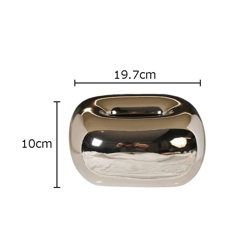 Afralia™ Ceramic Tissue Box: Elegant Desk Decor & Coffee Table Accent