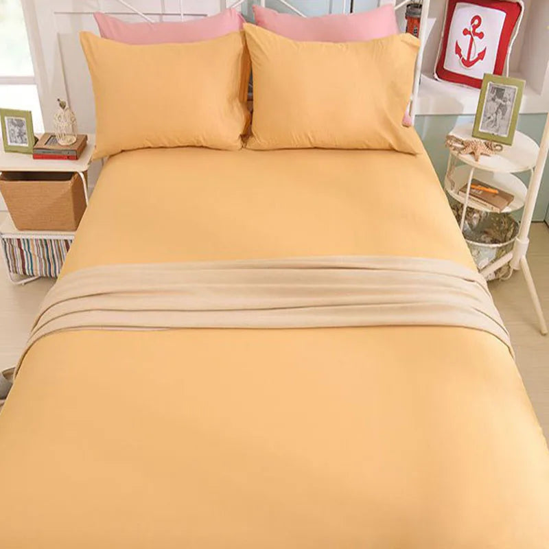 Afralia™ Cotton Fitted Sheet: Soft & Durable, Queen/King Size, Elastic Band, Skin-Friendly