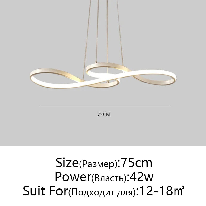 Afralia™ Circle LED Chandelier: Nordic Minimalist Design for Living, Bedroom, Dining Room