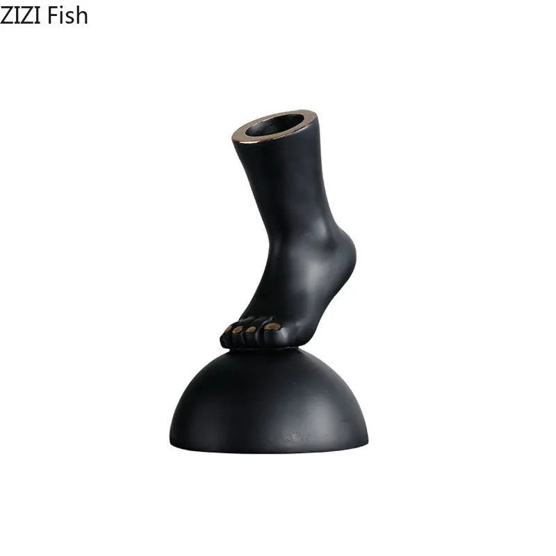 Afralia™ Hand & Foot Statue Artwork: Abstract Sculpture Ornaments for Room Decor