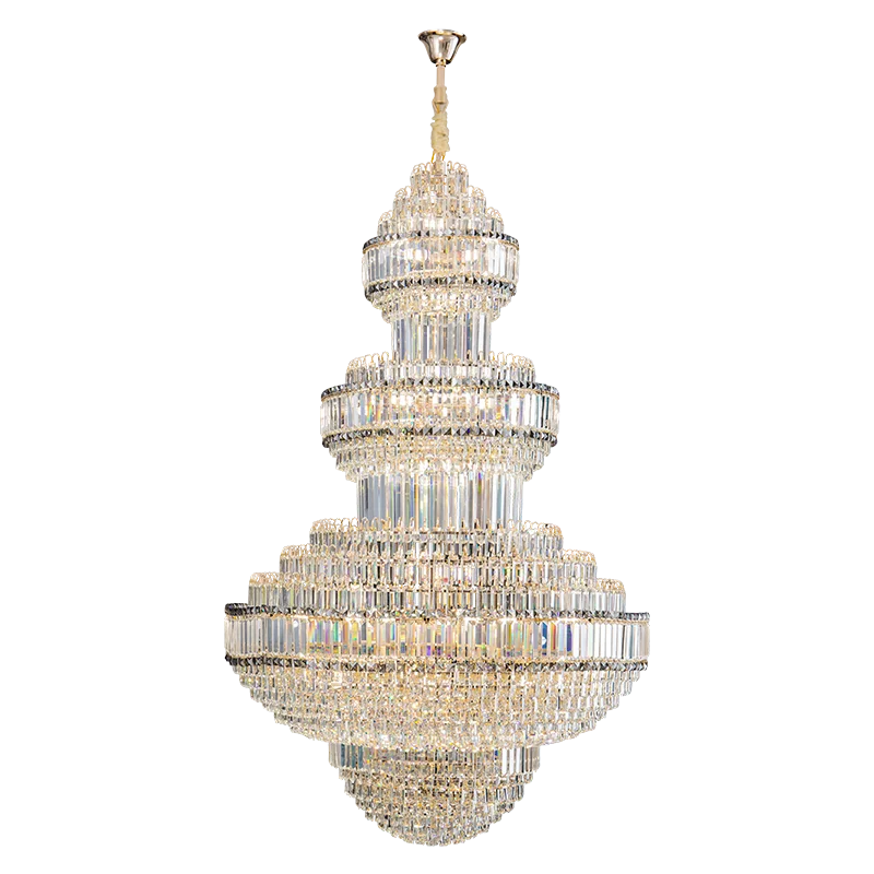 Afralia™ Crystal Villa Chandelier: Luxe European Duplex Hall Lighting - Elegant Living Room Decor