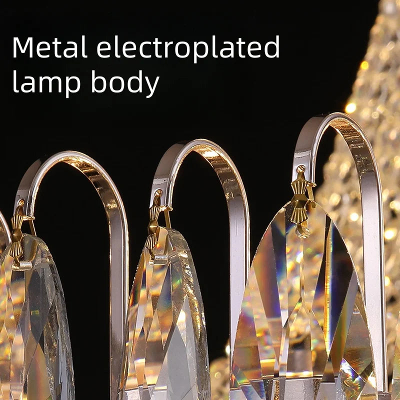 Afralia™ Crystal Chandelier for Modern Home Decor & Luxury Lighting