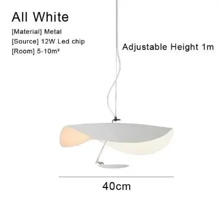 Afralia™ Lederam Manta Pendant: Industrial Black & Gold Ceiling Light with Lotus Leaf Design