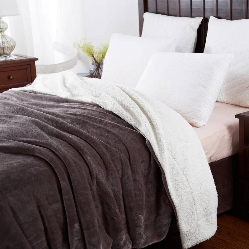 Afralia™ Cozy Plush Blanket: Soft, Warm, Lightweight for Bedroom & Sofa All Seasons