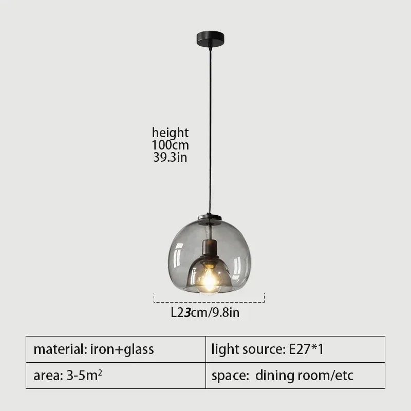 Afralia™ Modern Black Glass Led Ceiling Chandelier for Living Room, Kitchen, Bedroom