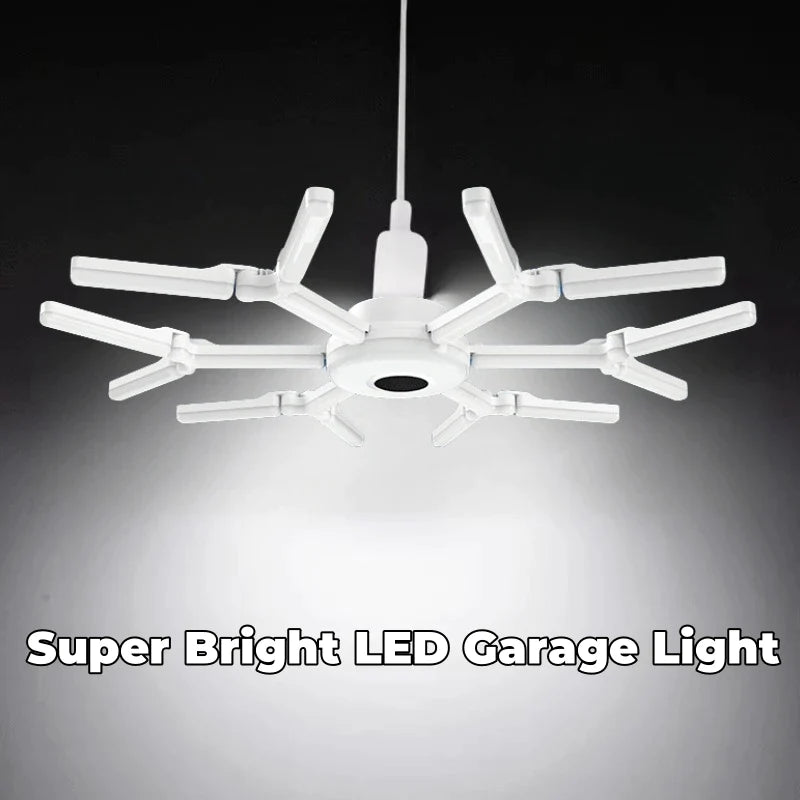 Afralia™ Deformable LED Garage Lights 80W/100W/120W Ceiling Industrial E27 Bulb