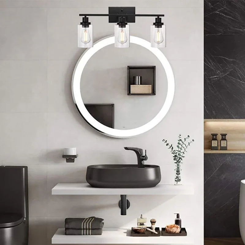 Afralia™ Retro Bathroom Wall Light - American Style Mirror Headlight for Industrial Bathroom Decor