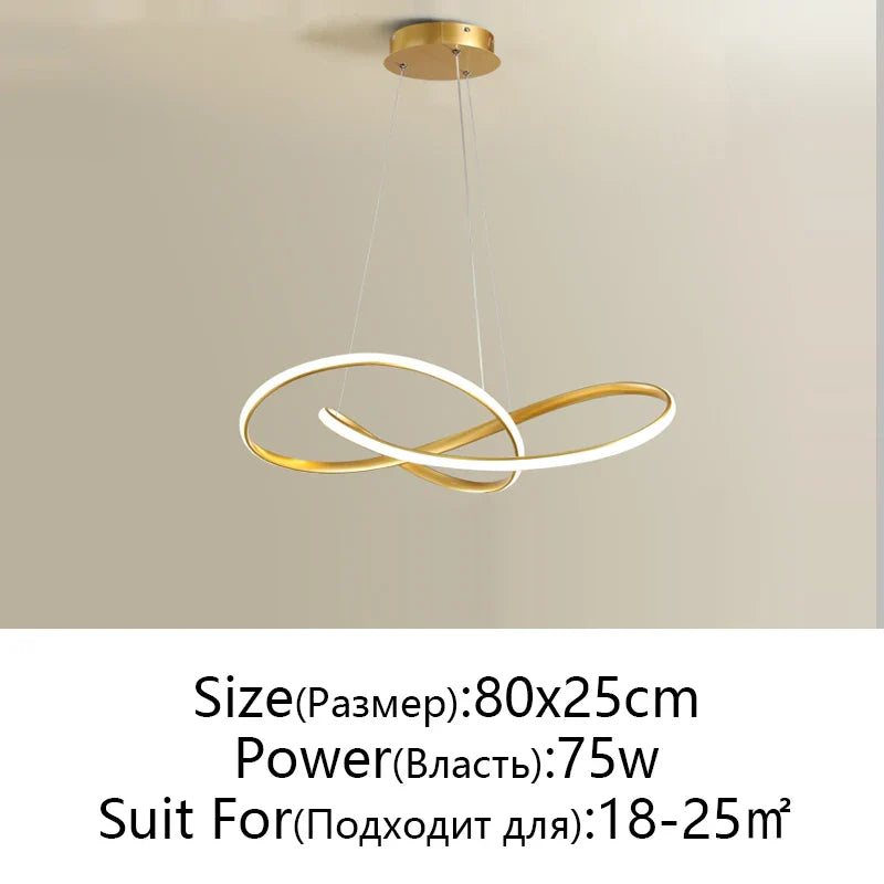 Afralia™ LED Chandelier Light: Modern Aluminum Acrylic Pendant for Dining Room & Restaurant