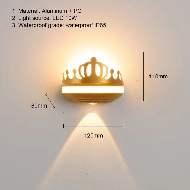 Afralia™ Waterproof LED Wall Lamp for Porches, Courtyard, and Staircases