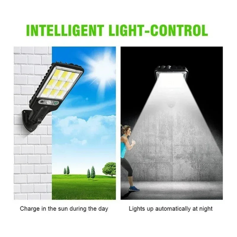 Afralia™ Solar Motion Sensor Street Lights - 3 Modes for Garden, Patio, Path, Yard