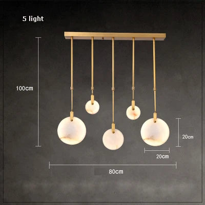 Afralia™ LED Marble Gold Chandelier for Living Room, 2025 Trend Lustre Lighting