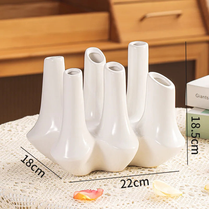 Afralia™ Ceramic Coral Reef Vase for Home Decor & Flower Arrangement