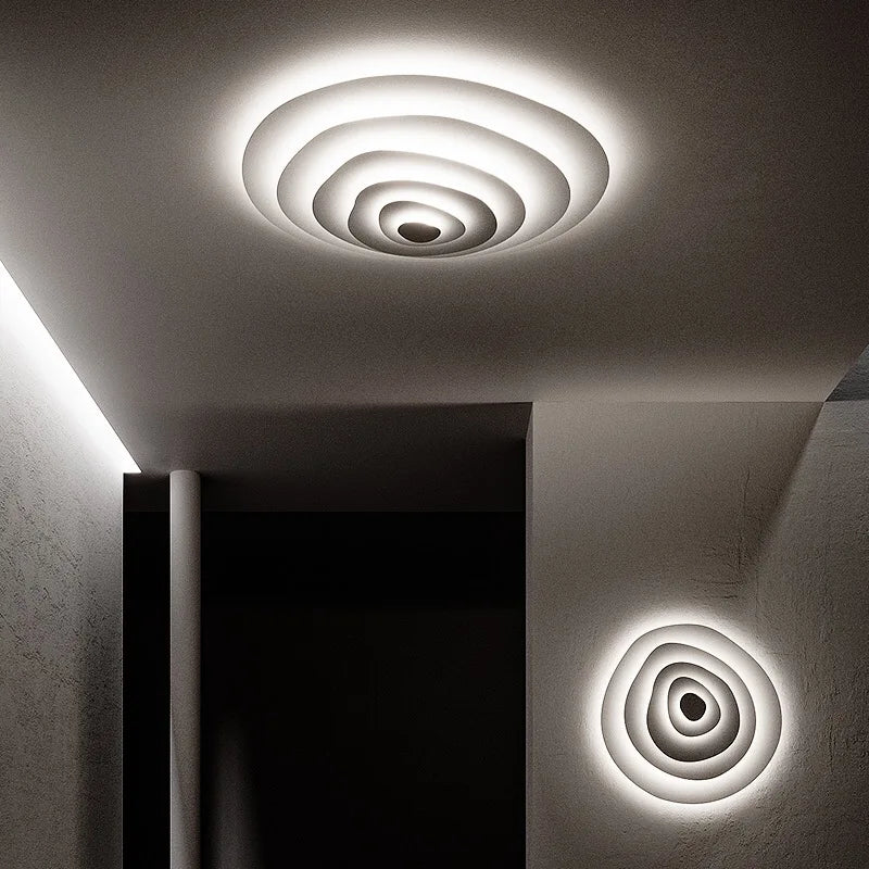 Afralia™ Ripple LED Ceiling Chandelier for Modern Home Decor