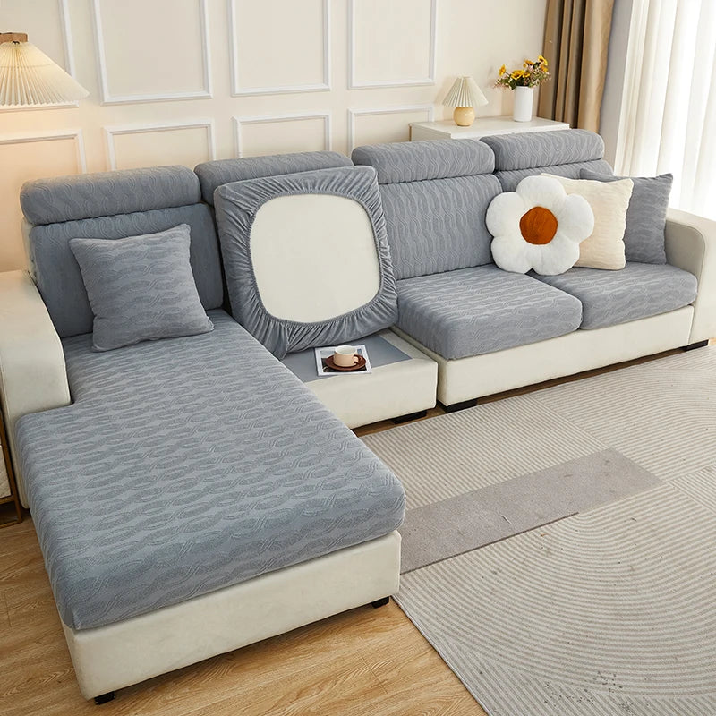 Afralia™ Jacquard Sofa Seat Cover Furniture Protector Stretch Washable Slipcovers