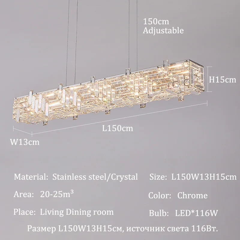 Afralia™ Crystal Chandelier Silver Modern Ceiling Light for Living Room Luxe Lamp