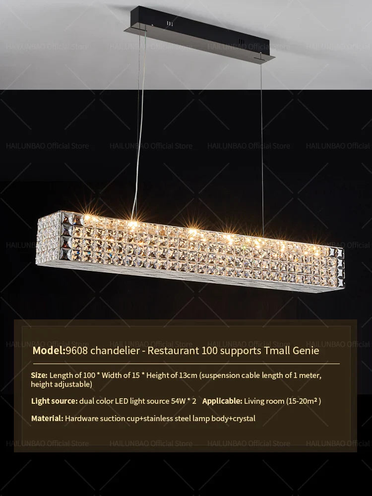 Afralia™ Crystal Chandelier Light for Luxury Living Room, Post-Modern High-End Italian Design