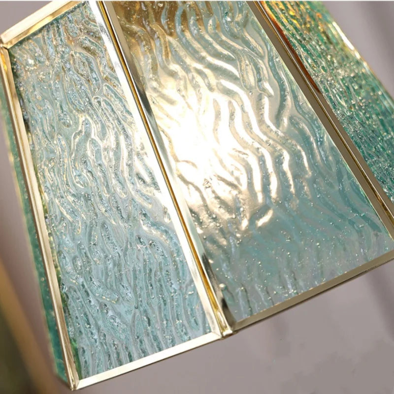 Afralia™ Copper Glass LED Pendant Lamp, Modern Nordic Hanging Light