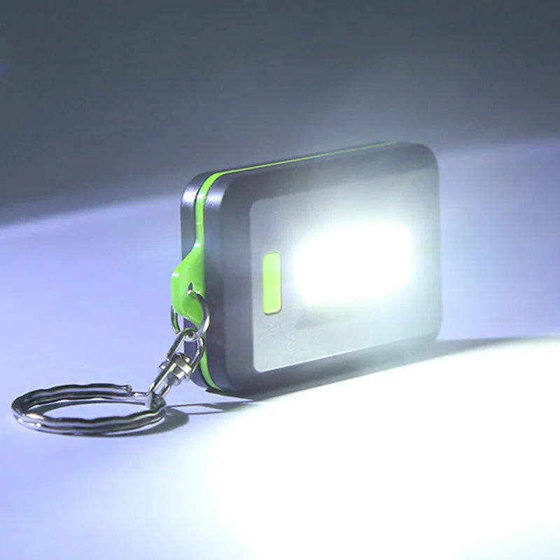 Afralia™ Mini COB Keychain Light for Camping Hiking Fishing