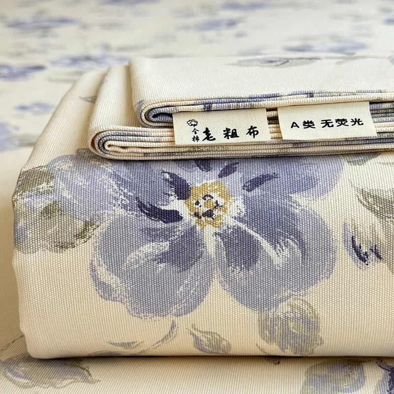 Afralia™ Cooling Cotton Flower Print Bed Cover Matress Protector