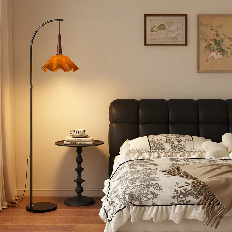 Afralia™ 3-in-1 Living Room Floor Lamp with Storage Shelf