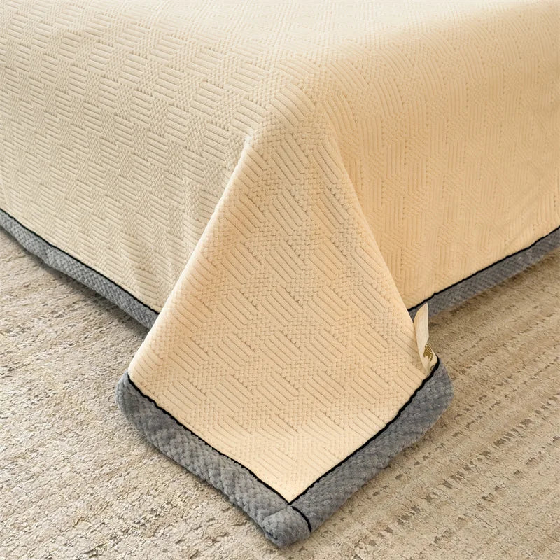 Afralia™ Cozy Carved Velvet Blanket | Warm, Soft & Breathable | Autumn Winter Sofa Bed Throw