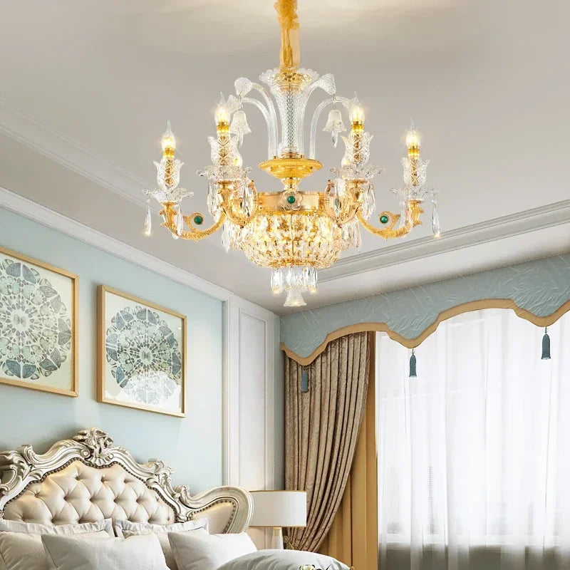 Afralia™ Crystal Pendent Chandelier for Luxury Living Spaces