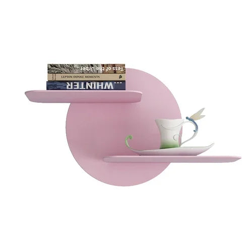 Afralia™ Modern Wrought Iron Storage Wall Rack for European Background Wall Ornaments