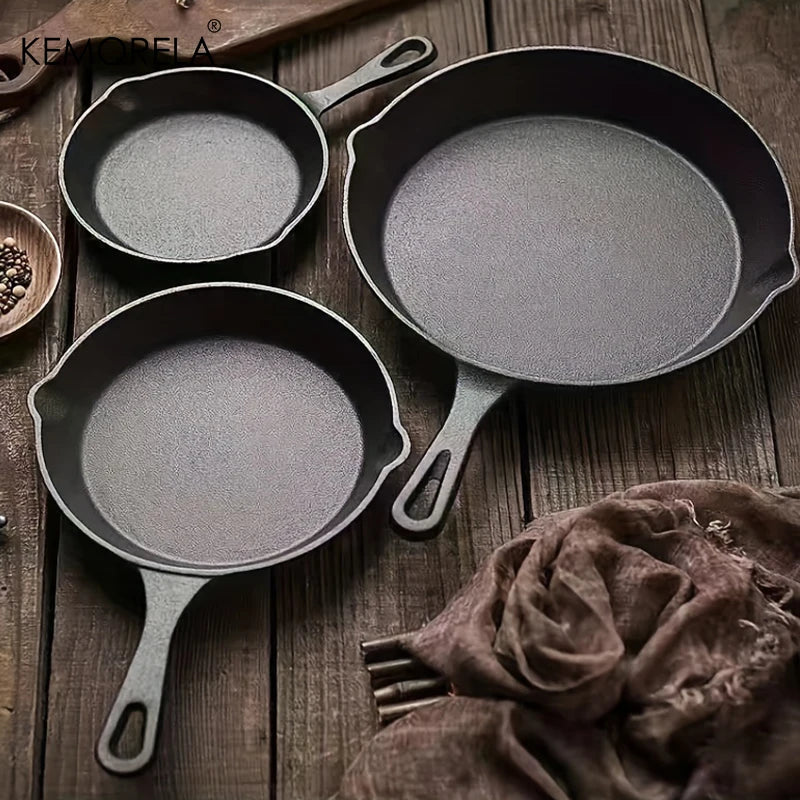 Afralia™ Small Cast Iron Frying Pan - Ideal for Fried Food and Stir-Frying