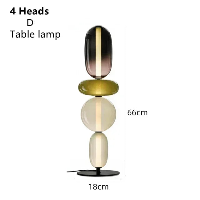 Afralia™ Glass Floor Lamp LED Table Light - Italian Design High Quality