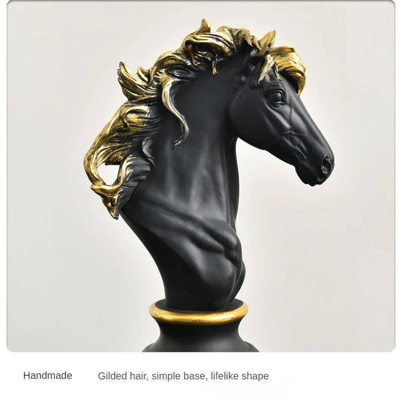 Afralia™ Nordic Chess Resin Sculpture: Elegant Home Decor & Unique Gift