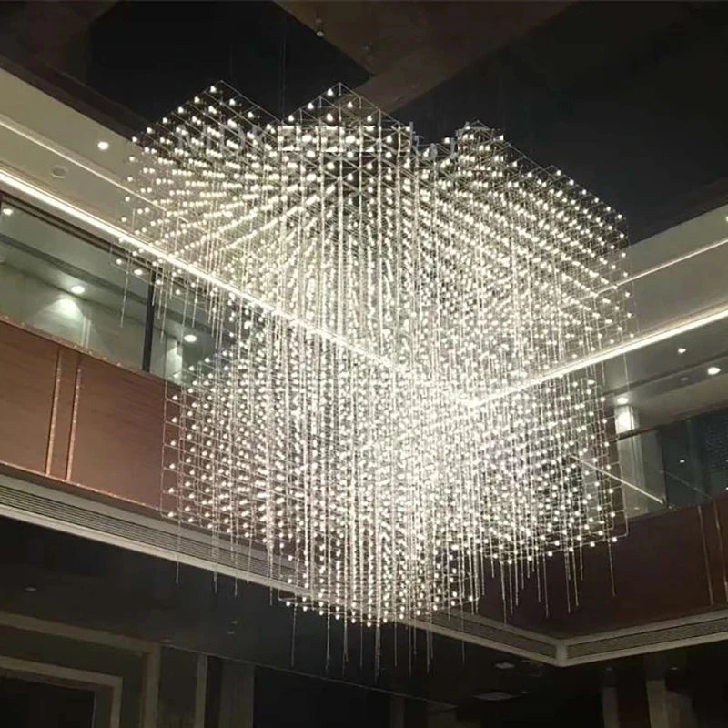 Afralia™ Nordic Luxury LED Chandelier: Custom Hotel Decor, Indoor Ceiling Light Fixture