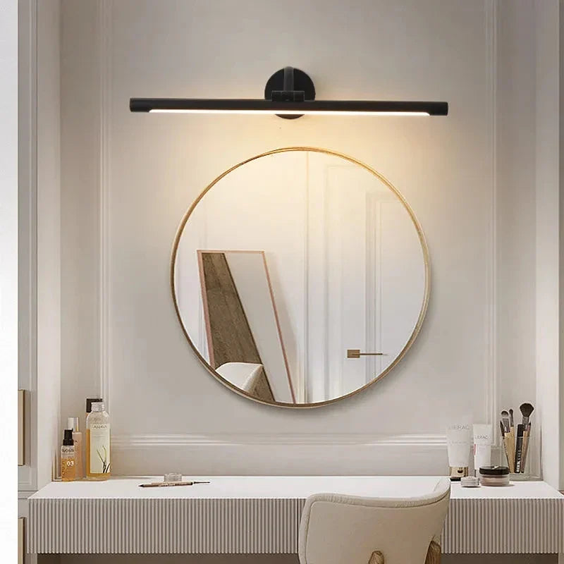 Afralia™ Modern LED Bathroom Wall Light 43cm 58cm Indoor Sconces Lighting Bedroom Fixtures