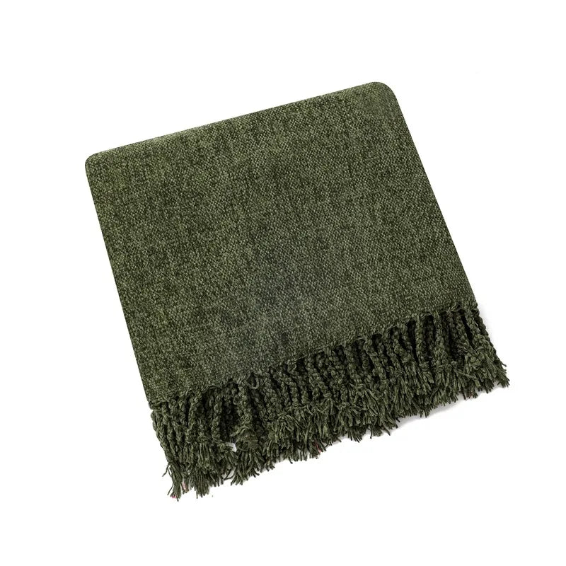 Afralia™ Nordic Chenille Throw Blanket: Stylish Boho Home Decor & Outdoor Camping Essential