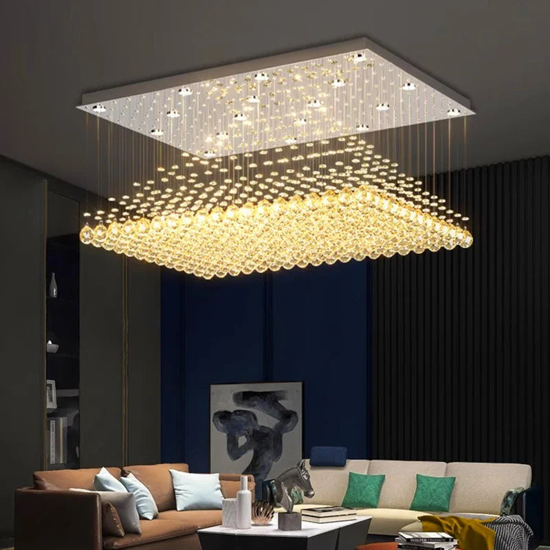 Afralia™ Crystal Chandelier | Dining Room Pendant Light | Indoor Ceiling Fixture