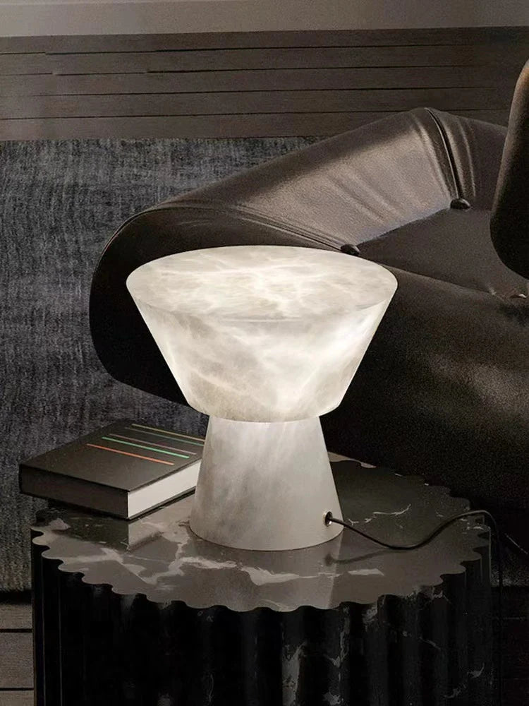 Afralia™ Marble Element Table Lamp - Indoor Desk Light for Bedroom, Study & Home Decor