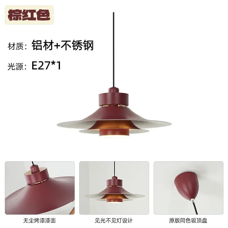 "Afralia™ Modern Flying Saucer Pendant Light - French Atmosphere Horn Hanging Lamp"