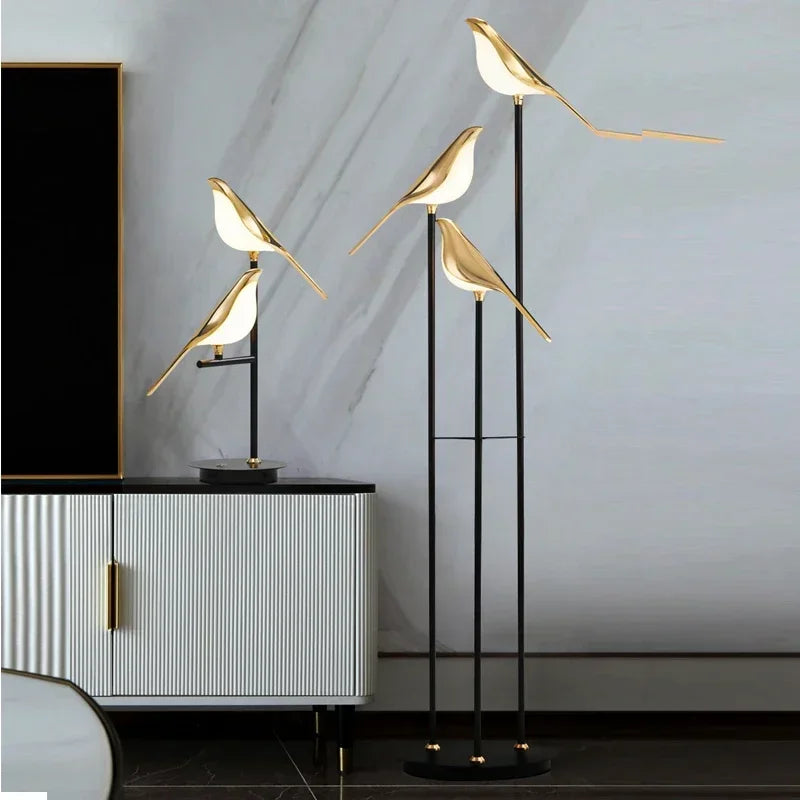 Afralia™ LED Bird Desk Lamp for Bedroom Living Room