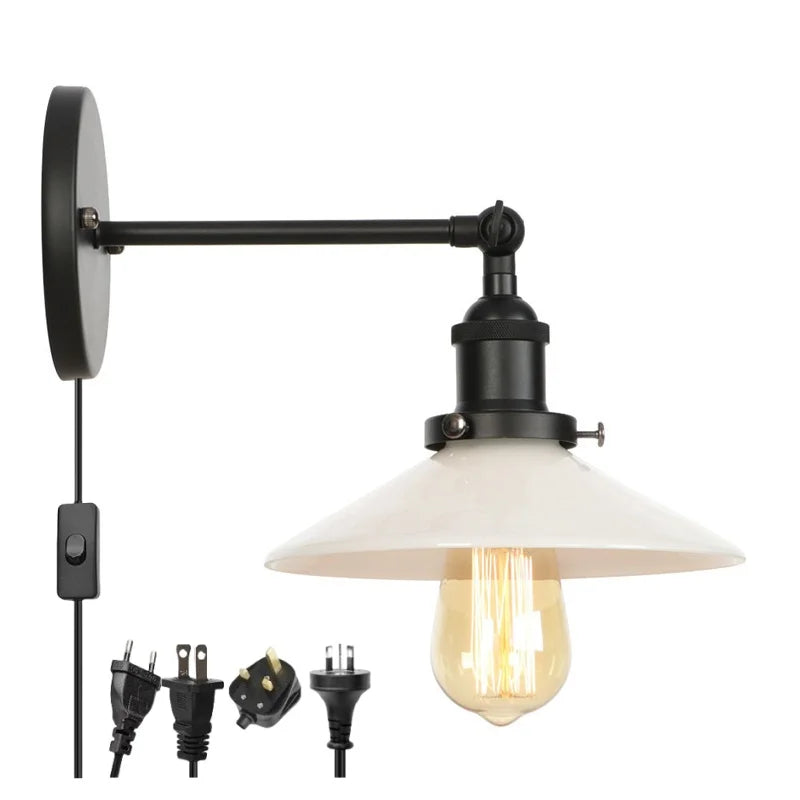 Afralia™ LED Wall Lights: White Class Fixtures for Kitchen, Reading, Bedside Lamparas