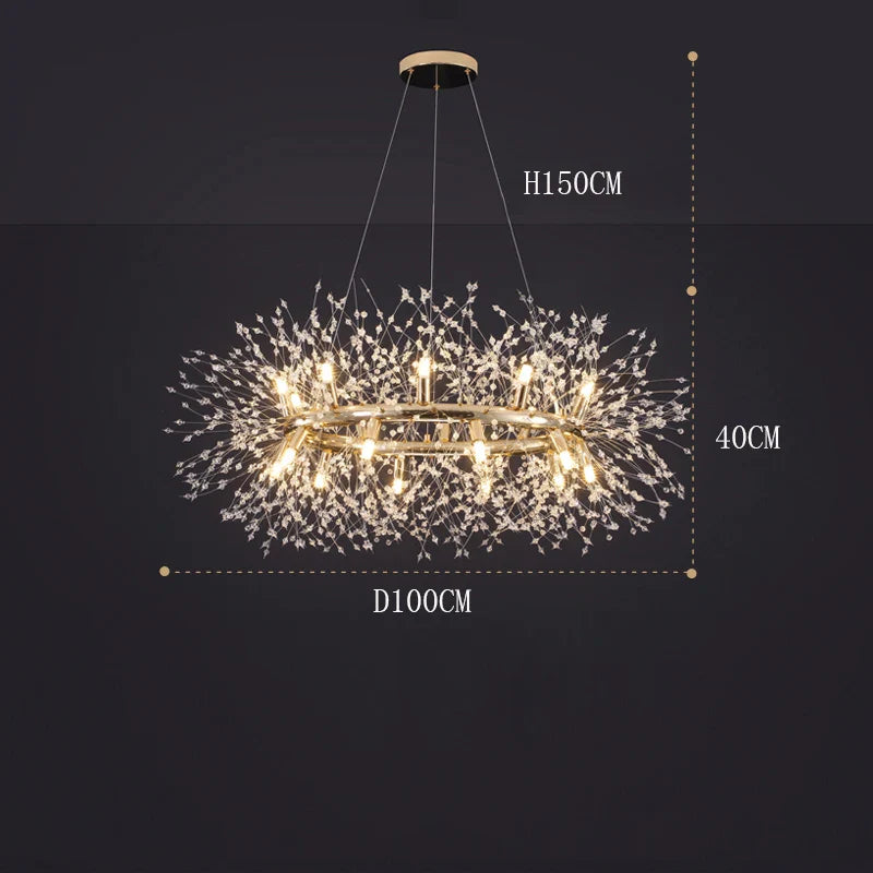 Afralia™ LED Pendant Chandeliers for Living and Dining Room - Modern Indoor Hanging Light