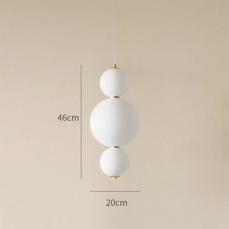 Afralia™ Glass Ball Chandelier Pendant Light for Living Bedroom