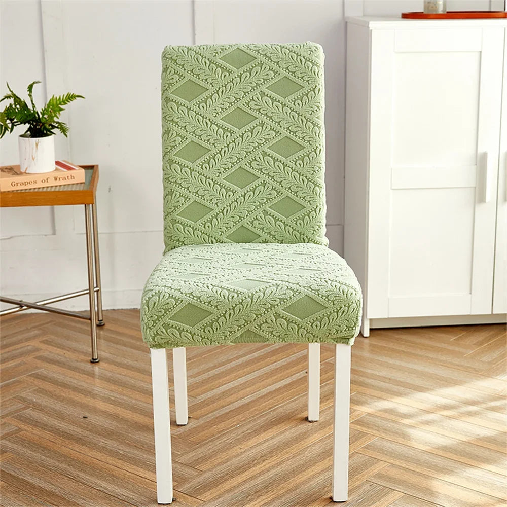 Afralia™ Velvet Jacquard Chair Cover Elastic High Armchair Accent Seat for Home & Office