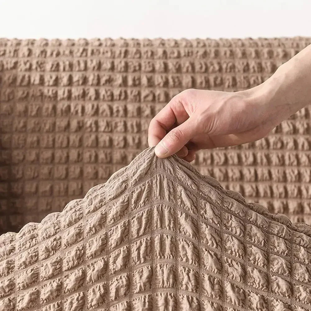 Afralia™ 3D Thick Cozy Sofa Cover | Stretch Slipcovers for Couch | Soft & Solid Color