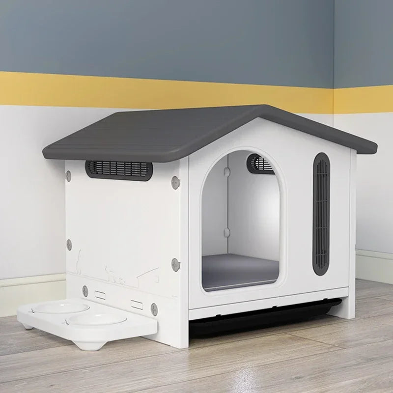 Afralia™ Breathable Four Seasons Dog House for Indoor Balcony, Patio, Living Room, or Garden