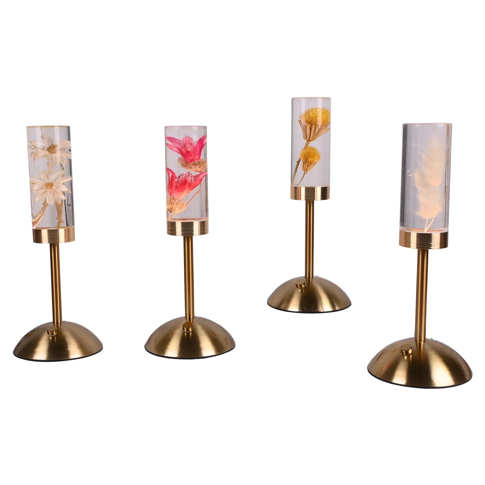 Afralia™ Eternal Flower Acrylic Desk Lamp LED Nightlight Bedroom Bedlight Decoration