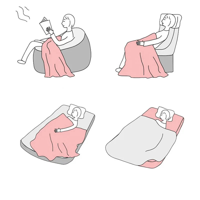 Afralia™ Double-Layer Velvet Sofa Blanket: Luxuriously Warm & Skin-Friendly