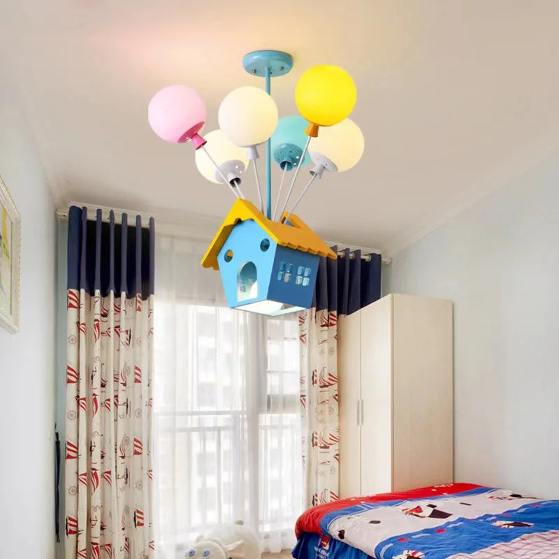 Afralia™ Princess Room Balloon Chandelier - Creative Nordic Ceiling Light